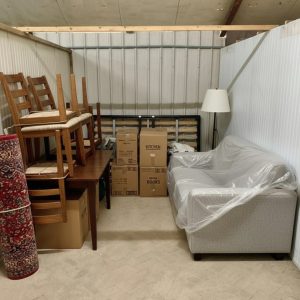 Meubels in onze geventileerde opslagbox